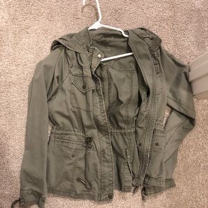 Green army jacket